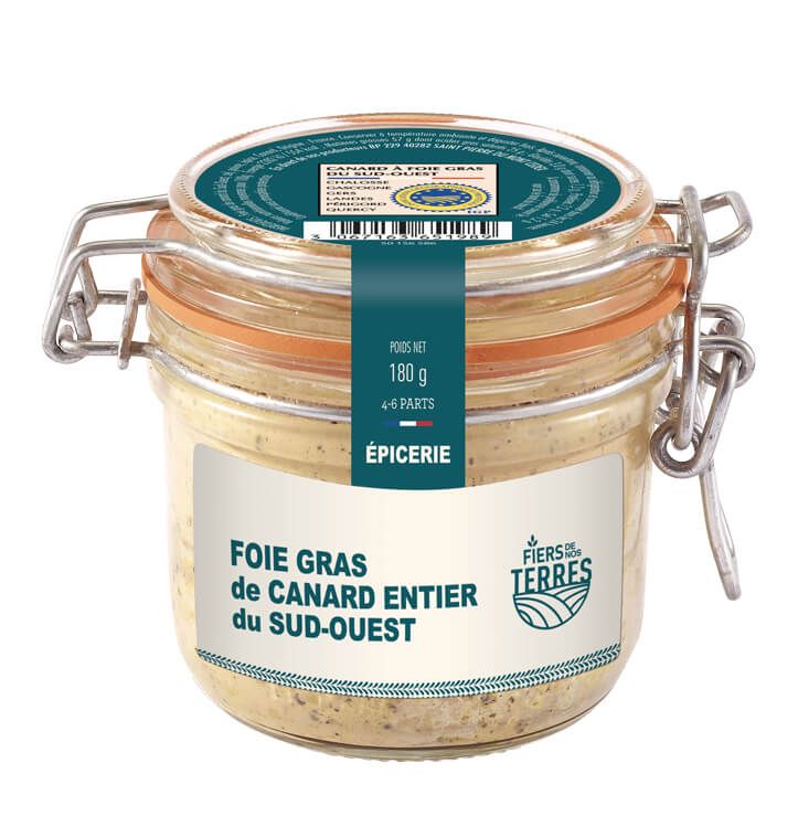 Foie gras de canard entier du Sud-Ouest 180 g